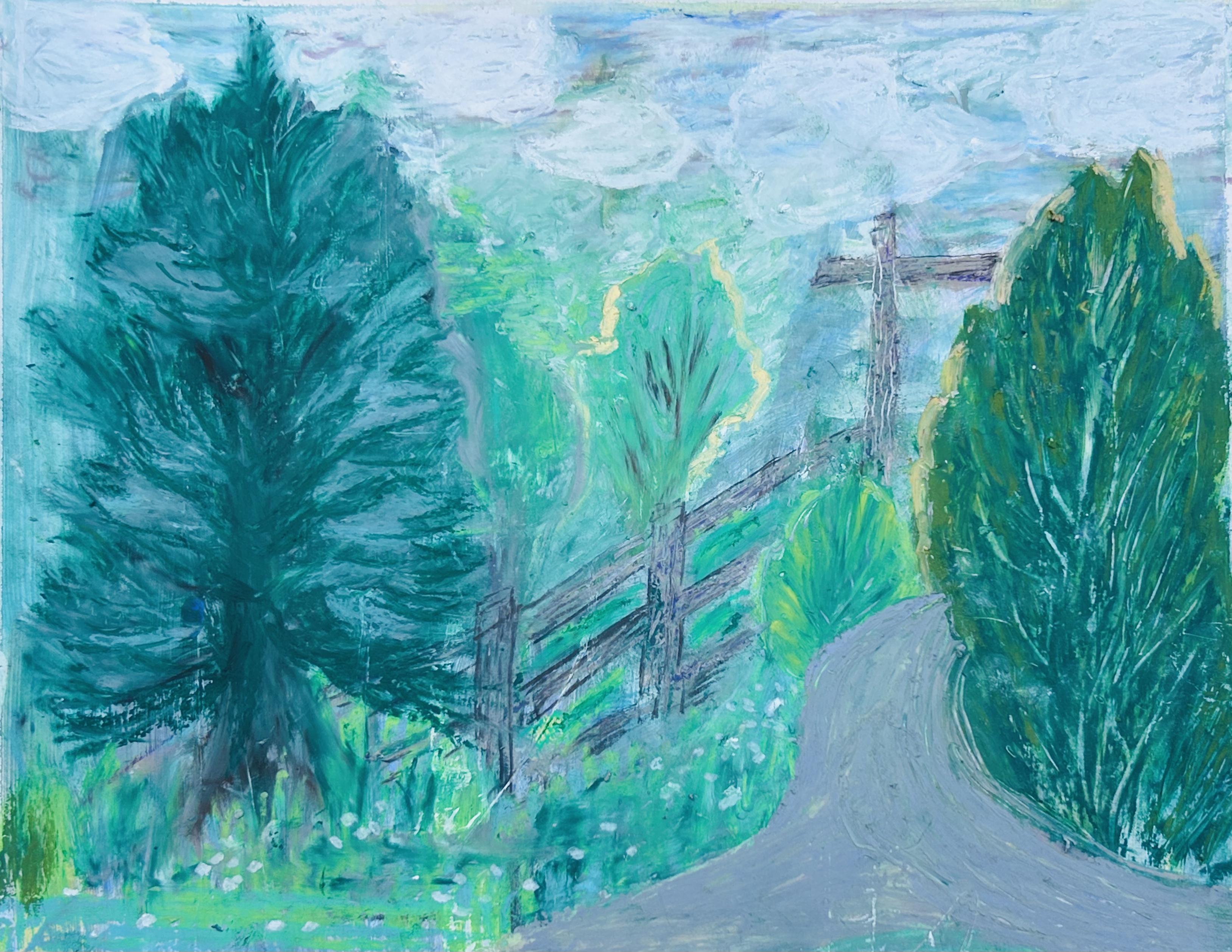 Belinda - Oil Pastels